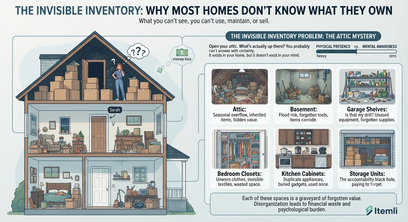 Invisible inventory: forgotten items in hidden storage spaces