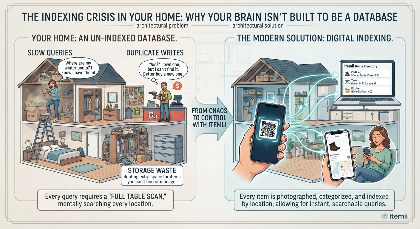 Itemli turning physical chaos into searchable data